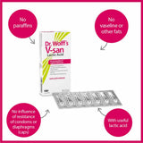 Dr Wolff's V-San Lactic Acid Treatment Pessaries 7 Pack
