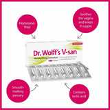 Dr Wolff's V-San Moisturising Cremolum For Vaginal Dryness 16 Pessaries
