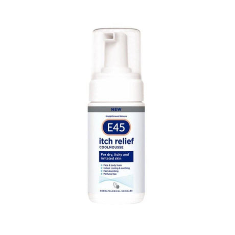 E45 Itch Relief Cool Mousse 100ml – a trusted essential for mother and baby care