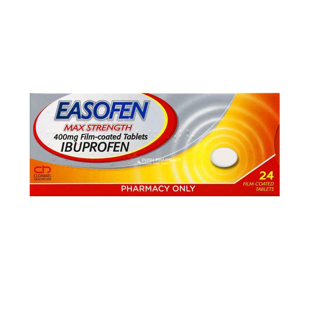 Easofen Max Strength Ibuprofen 400mg Tablets 24 Pack