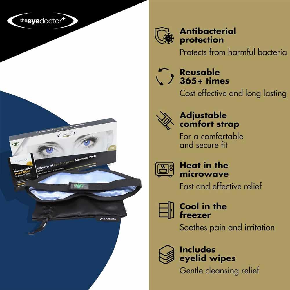 The Eye Doctor Hot & Cold Antibacterial Eye Compress Treatment Pack