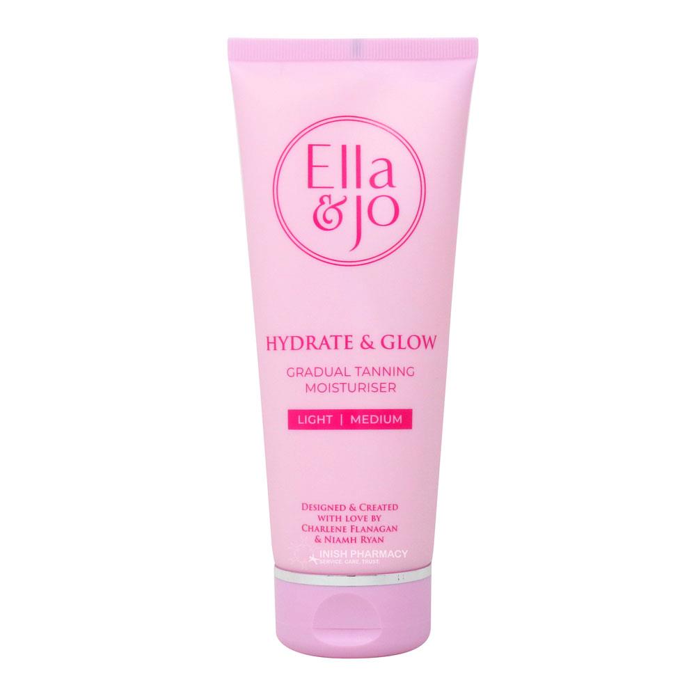 Ella & Jo Hydrate & Glow Gradual Tanning Moisturiser Light/Medium 200ml