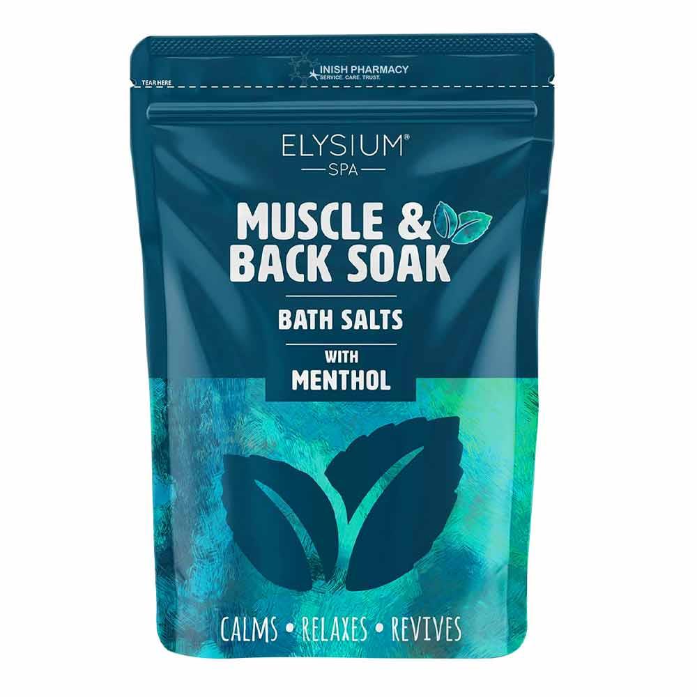Elysium Spa Muscle & Back Soak Bath Salts with Menthol 450g