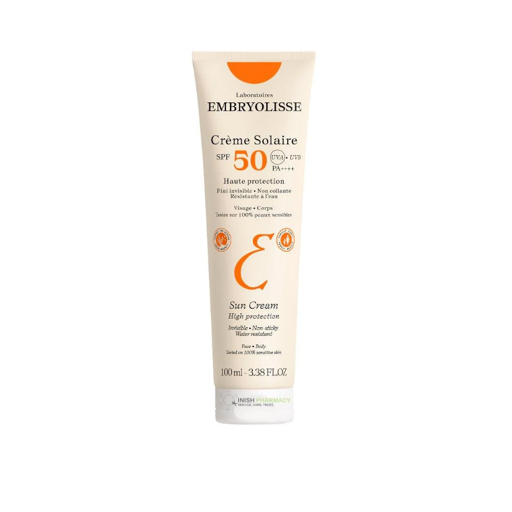 Embryolisse SPF50 Sun Cream For Face and Body 100ml