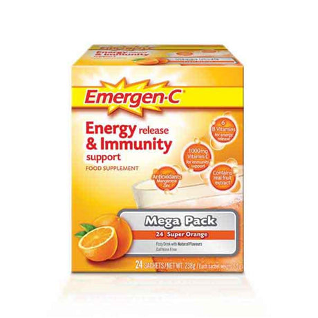 Emergen-C Mega Pack 24 Super Orange – key nutrients to support a healthy immune system