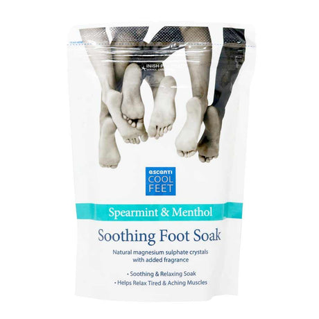 Escenti Cool Feet Soothing Foot Soak Spearmint & Menthol 450g – for everyday foot care and comfort