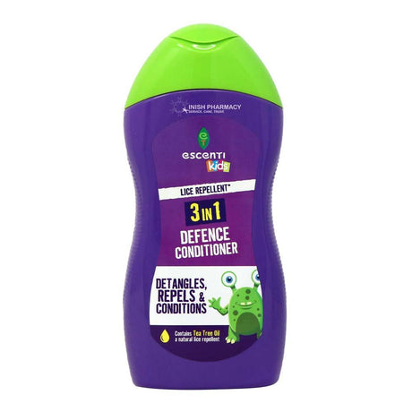 Escenti Kids Lice Repellent 3 in 1 Defence Conditioner 300ml – deeply conditions and restores hair health