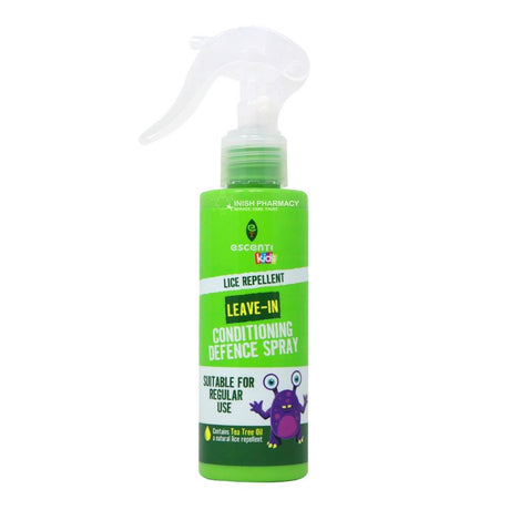 Escenti Kids Lice Repellent Leave-In Conditioning Defence Spray 150ml – treats and eliminates head lice