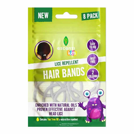Escenti Head Lice Repellent Hair Bands 8 Pack – a trusted essential for mother and baby care