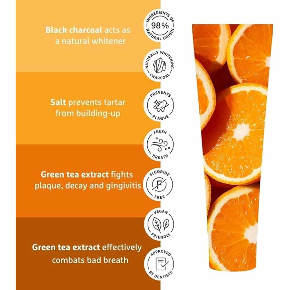 EcoDenta Black Orange Whitening Toothpaste 100ml