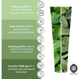 EcoDenta Brilliant Whitening Toothpaste with Mint Oil & Sage Extract 100ml