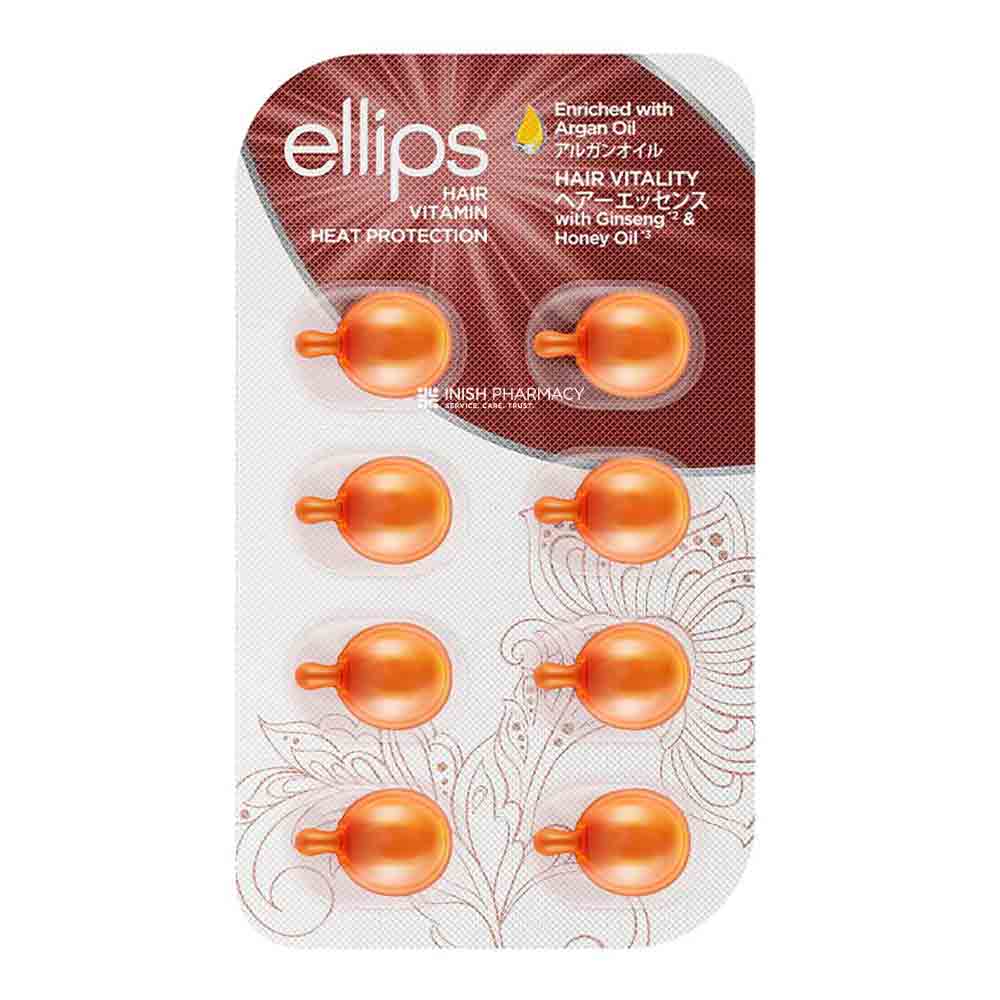 Ellips Hair Vitamin Argan Oil Vitality For Dry Brittle Hair – with argan oil for deeply nourished, smooth hair