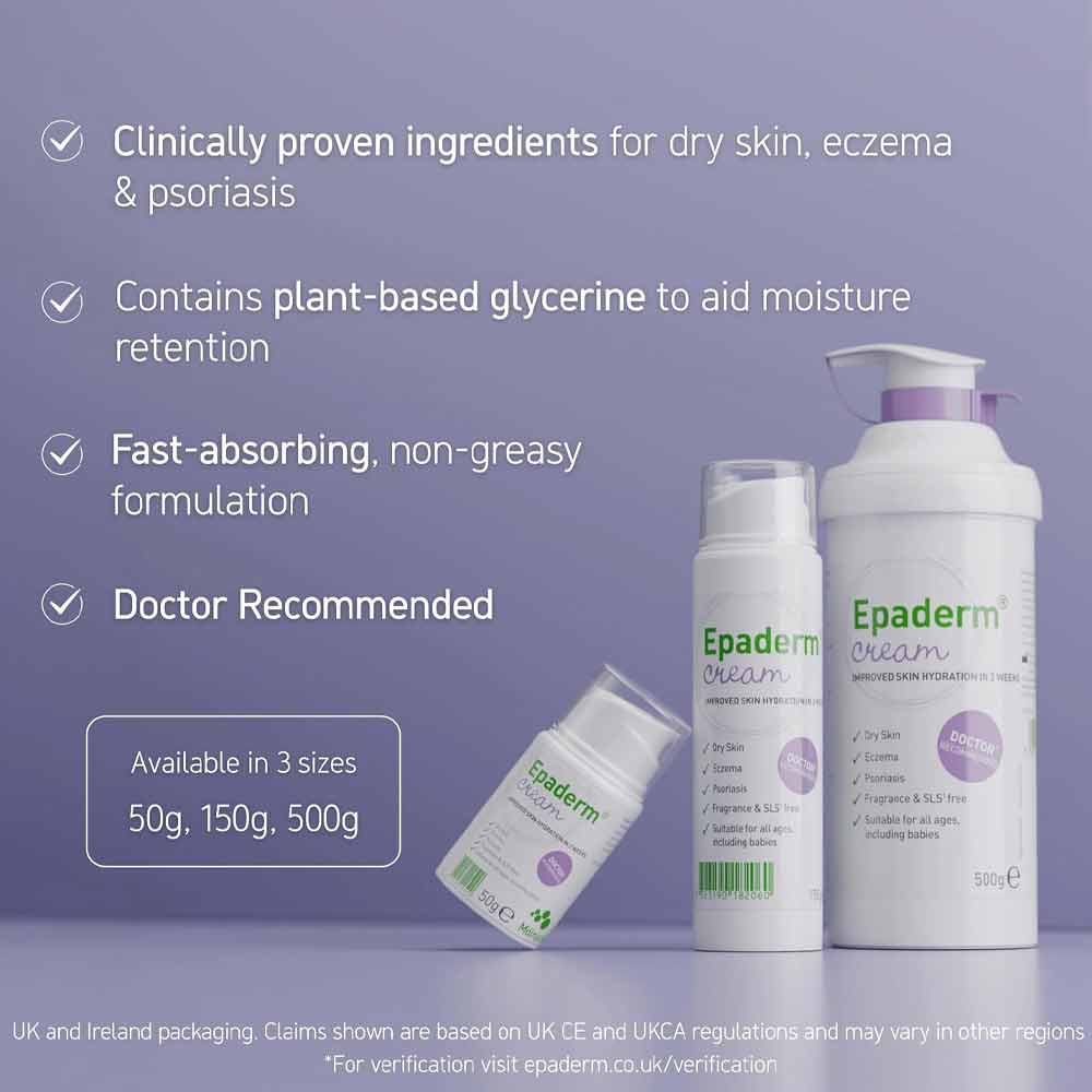 Epaderm Cream Pump 500g