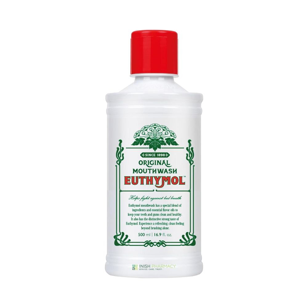 Euthymol Original Mouthwash 500ml – freshens breath and supports oral hygiene