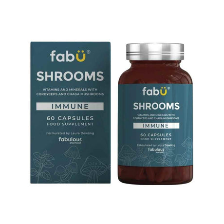 FabU Shrooms Immune 60 Capsules – key nutrients to support a healthy immune system
