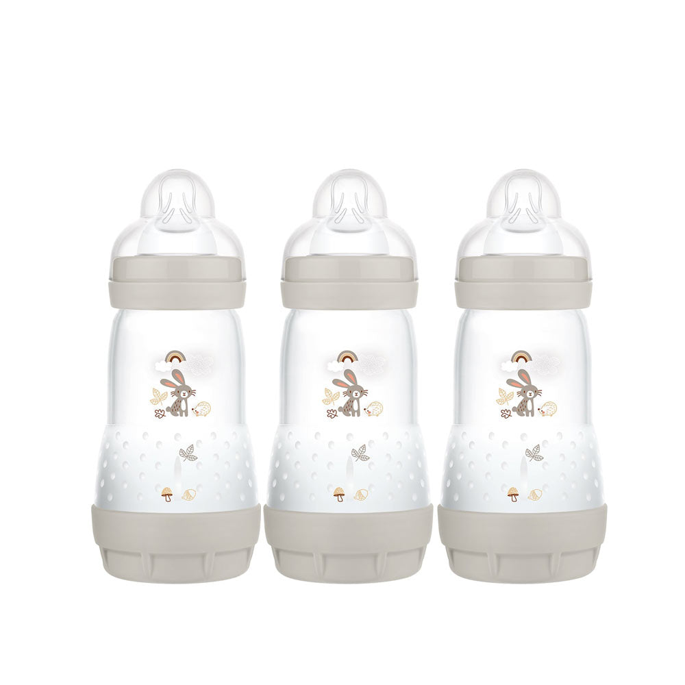 MAM Easy Start Anti-Colic Bottle 2m+ 260ml Pack of 3 Cream