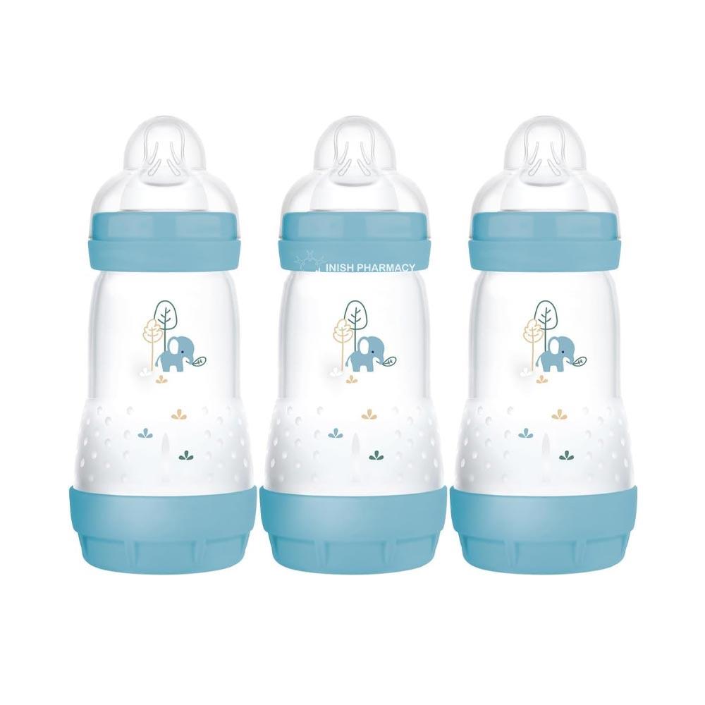 MAM Easy Start Anti-Colic Bottle 2m+ 260ml Pack of 3 - Boy