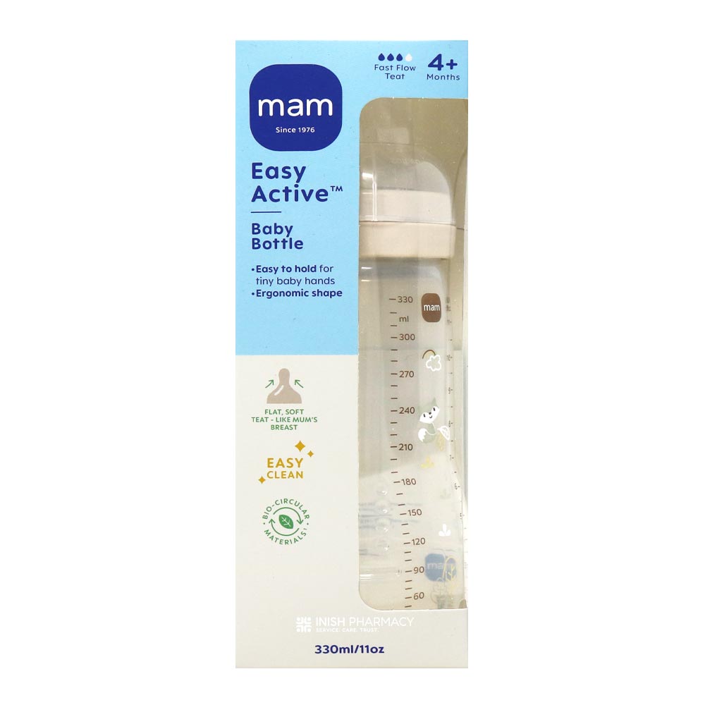 MAM Easy Active Baby Bottle 330ml 4+Months Natural