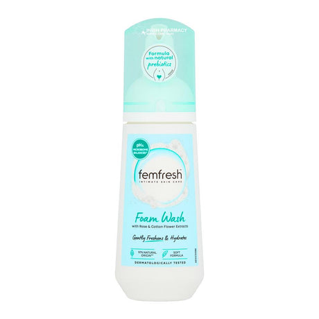 Femfresh Foam Wash Rose & Cotton Flower 150ml – for gentle, everyday feminine health and hygiene