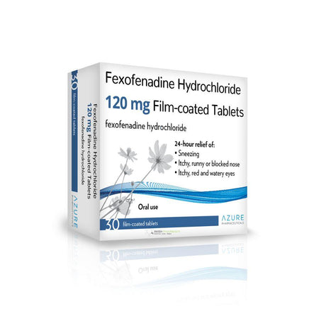 Fexofenadine 120mg Film Coated Tablets 30 Pack – provides targeted hayfever and allergy relief