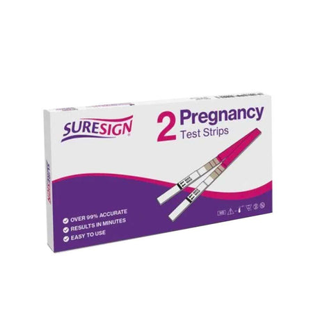 Suresign Pregnancy Test Strips 2 Pack – a sensitive, reliable home pregnancy test