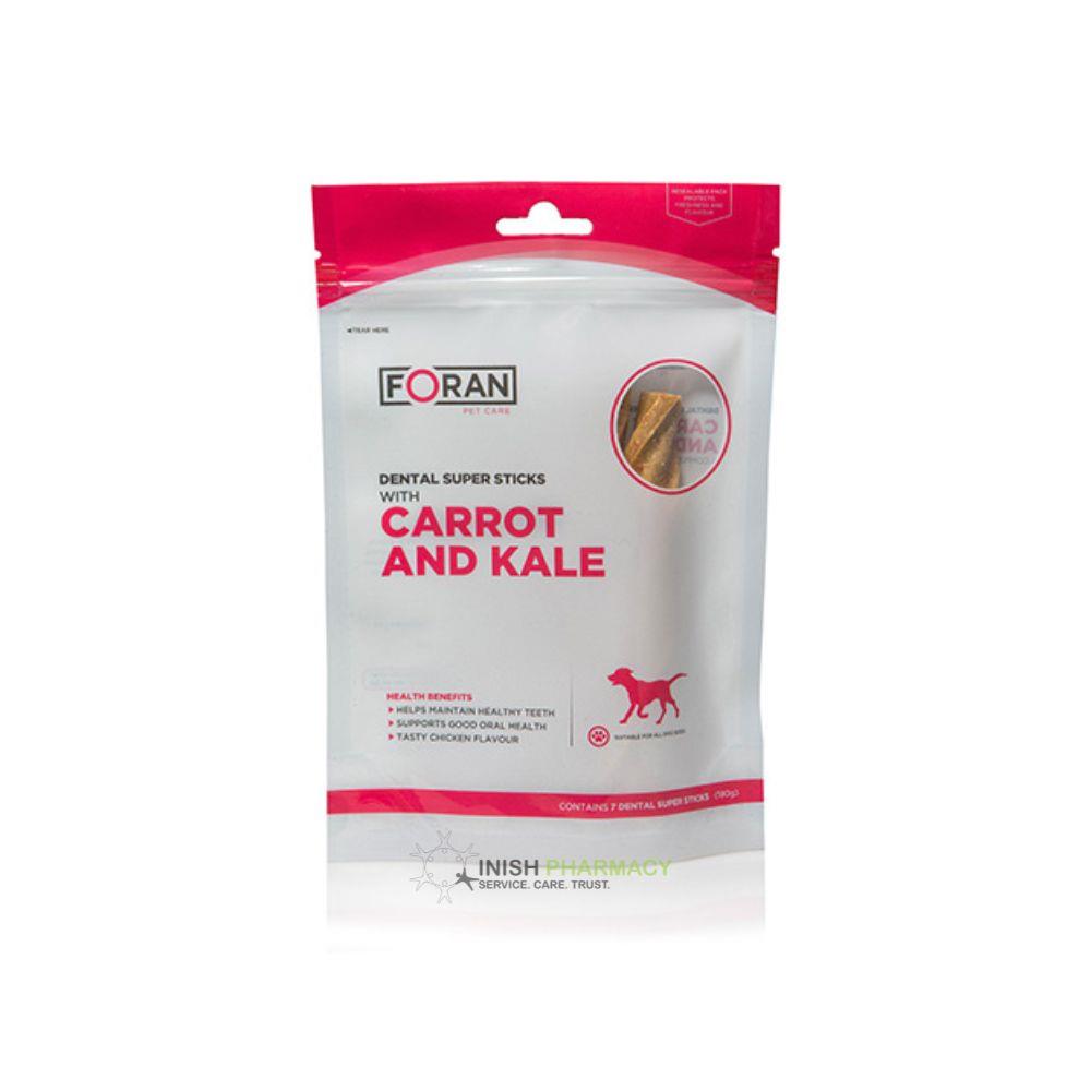 Foran Pet Care Dental Sticks Carrot and Kale 180g x 6