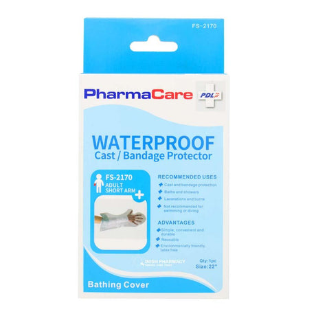 Pharmacare Waterproof Cast Protect - Adult Short Arm – for first aid care at home