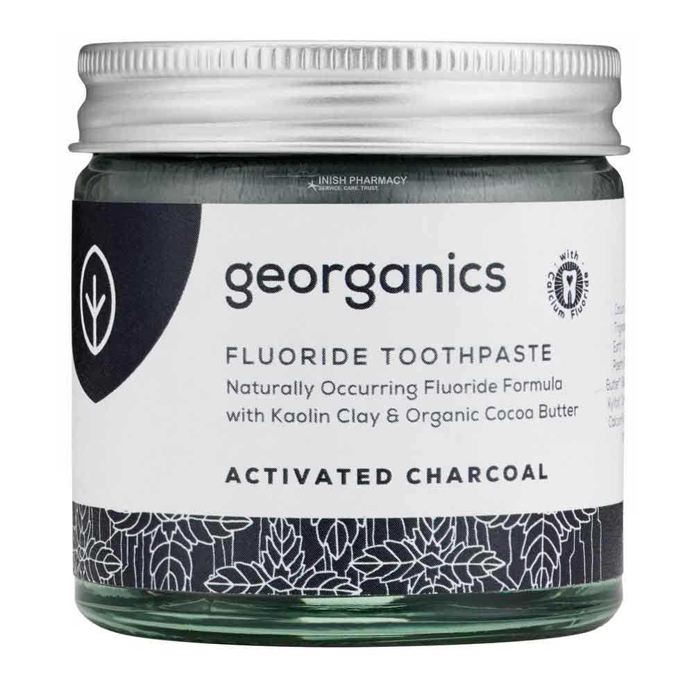 Georganics Fluoride Toothpaste - Charcoal - 60ml