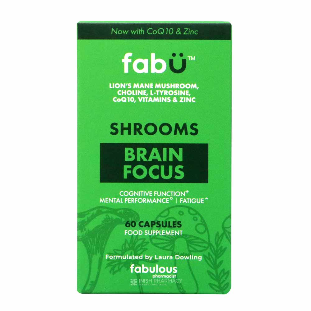 FabU Focus Brain 60 Capsules – to support memory, concentration and cognitive function