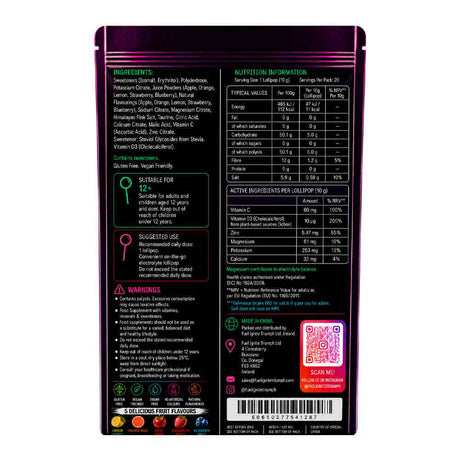 Fit Pop Electrolyte Lollypops 20 Pack