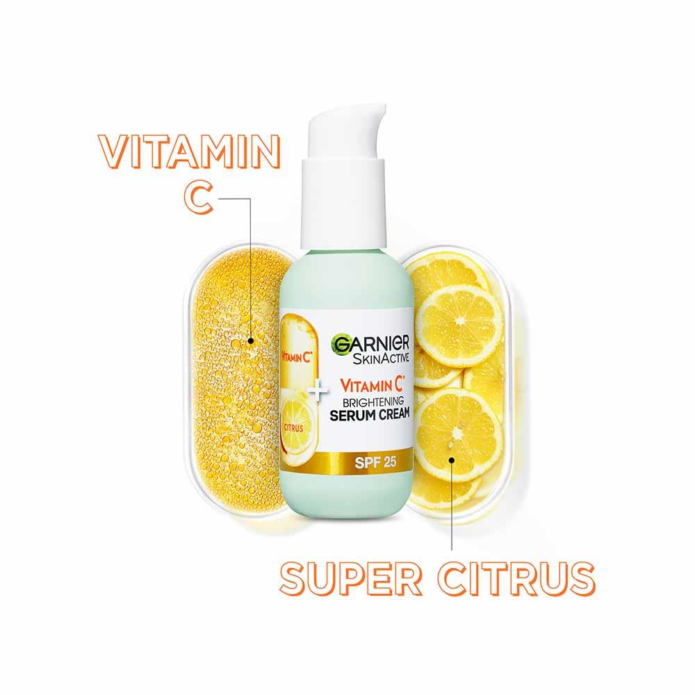 Garnier SkinActive Vitamin C 2in1 Brightening Serum Cream SPF 25 50ml