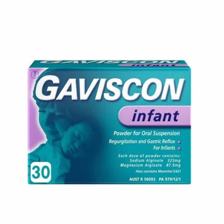 Gaviscon Infant Sachets 30 Pack – provides effective relief from acid reflux and heartburn