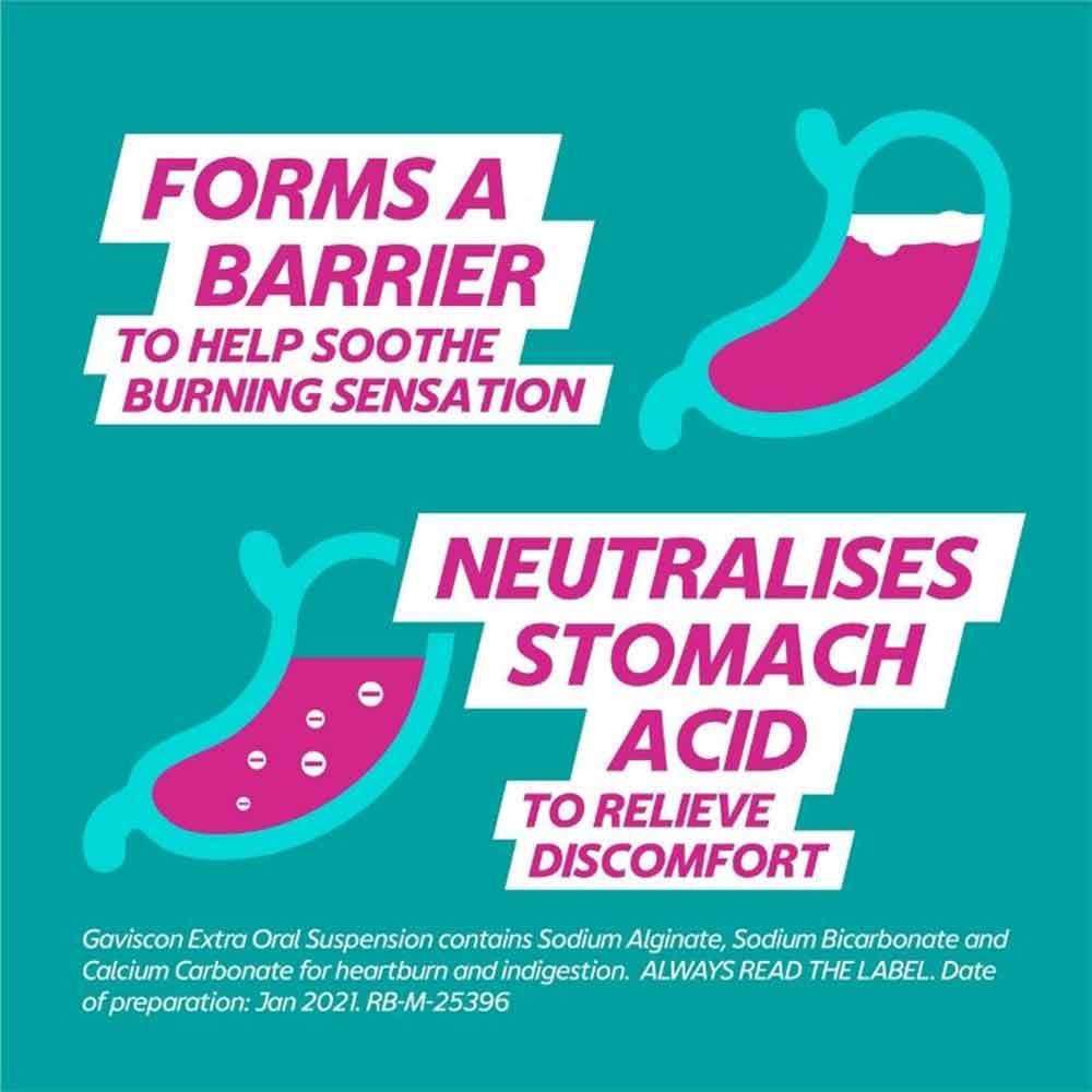 Gaviscon Extra Oral Solution Mint 600ml