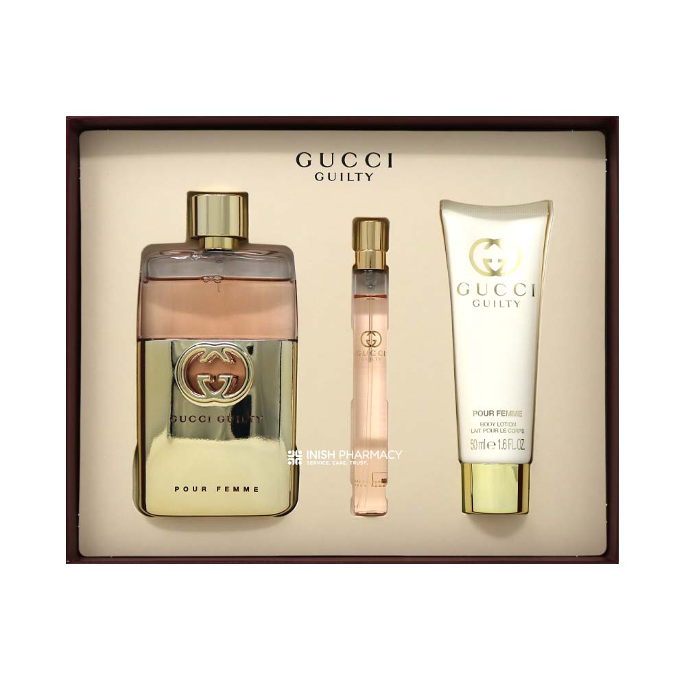Gucci Guilty Ladies 3 Piece Giftset