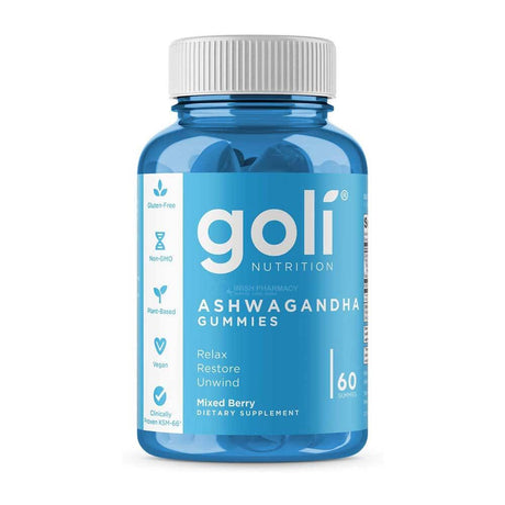 Goli Nutrition Ashwagandha Gummies 60 Pack – ashwagandha to help the body adapt to stress