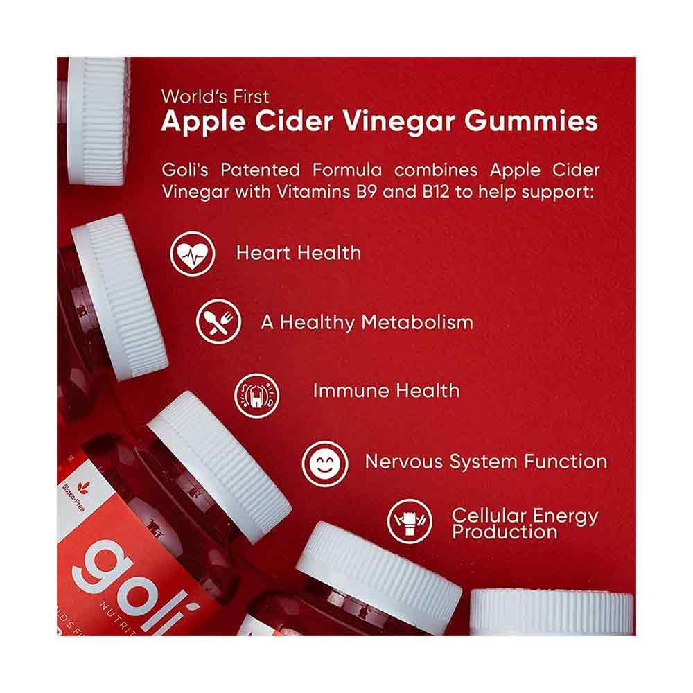 Goli Nutrition Apple Cider Vinegar Gummies 60 Pack
