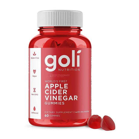 Goli Nutrition Apple Cider Vinegar Gummies 60 Pack – to support a healthy digestive system