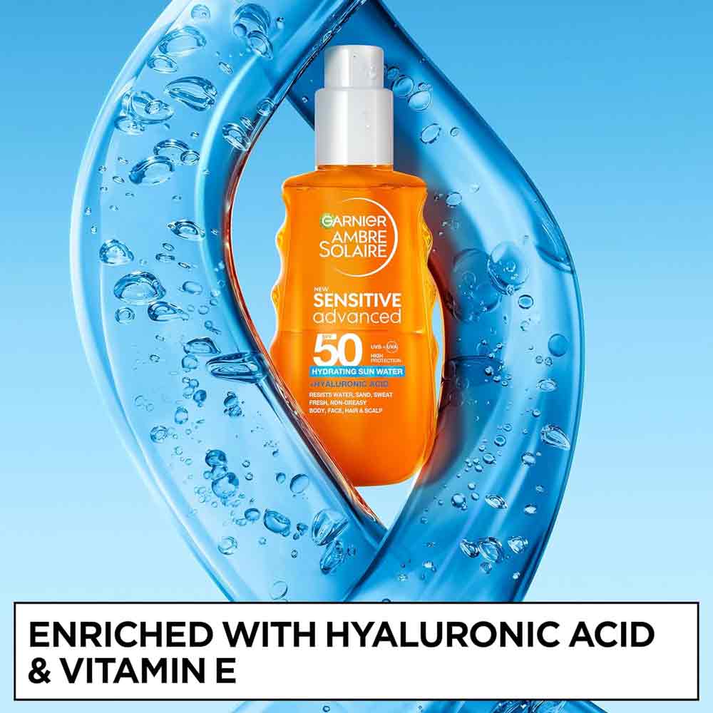Garnier Ambre Solaire Sensitive Advanced Sun Water SPF50 150ml
