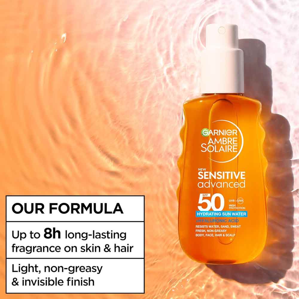 Garnier Ambre Solaire Sensitive Advanced Sun Water SPF50 150ml