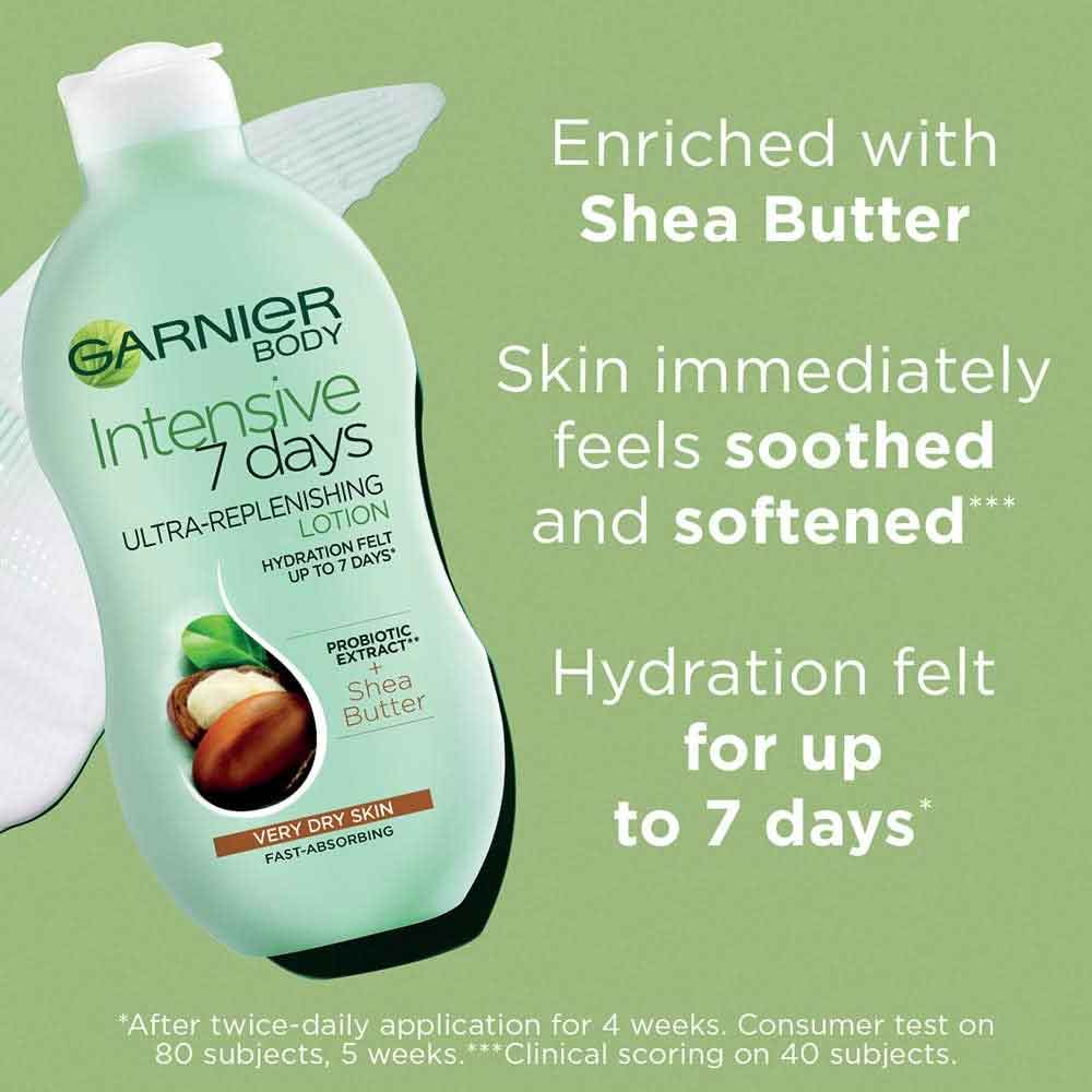 Garnier Body Intensive 7 Days Ultra Replenishing Lotion Shea Butter For Very Dry Skin 250ml
