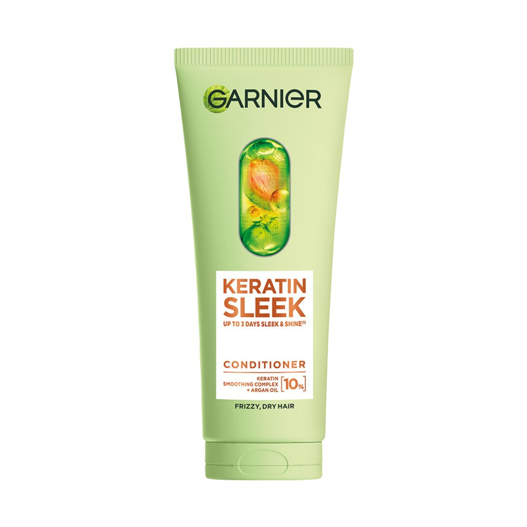 Garnier Keratin Sleek Conditioner 200ml – with keratin to smooth, strengthen and repair hair