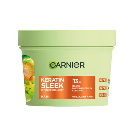 Garnier Keratin Sleek Mask 370ml – with keratin to smooth, strengthen and repair hair