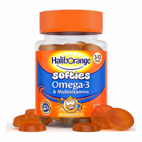 Seven Seas HaliBorange Softies Omega 3 & Multivitamins 30 Pack – omega fatty acids for heart and cognitive health