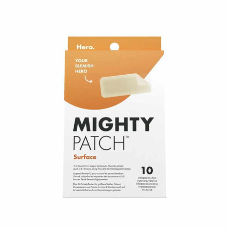 Hero Mighty Patch Surface 10 Pack – dermatologist-developed for healthy skin