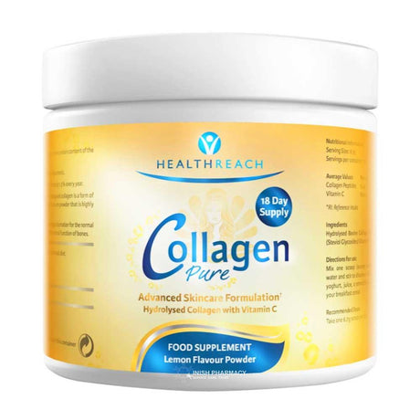 HealthReach Collagen Powder Lemon Flavour 120g – collagen for skin elasticity and joint support