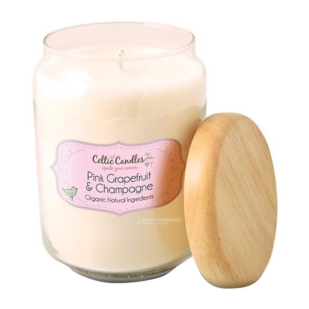 Celtic Candles Grapefruit & Champagne Pop Jar Large