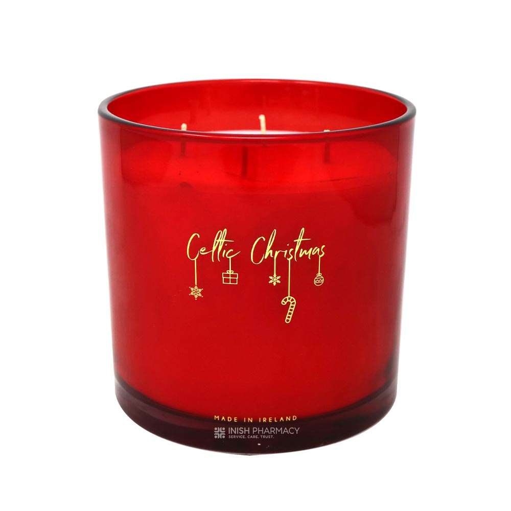 Celtic Candles Cinnamon & Winter Berries 4-Wick Candle