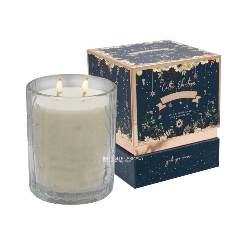 Celtic Candles Nollaig Shona 2-Wick Candle