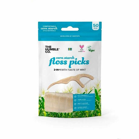 The Humble Co. Floss Picks 50 Pack – cleans between teeth for healthy gums