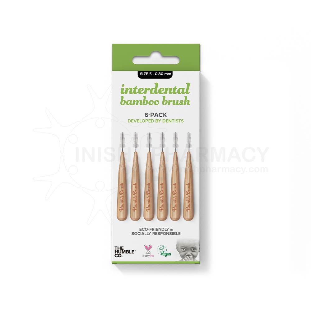 The Humble Co. Interdental Bamboo Brush Size 5 - 0.80mm 6 Pack